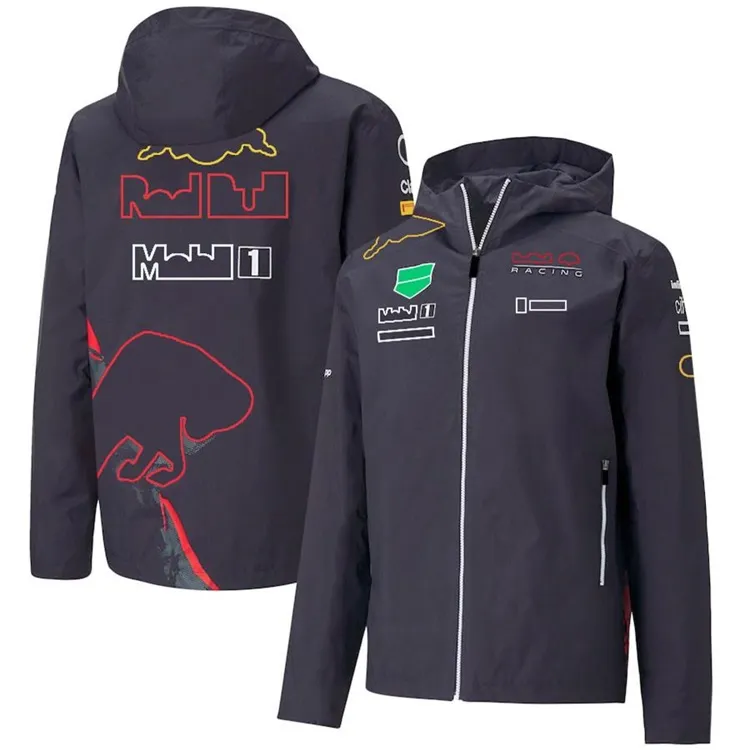 F1 formula one racing suit 2023 men's zipper hooded sweater f1 driver with the same custom casual team uniform