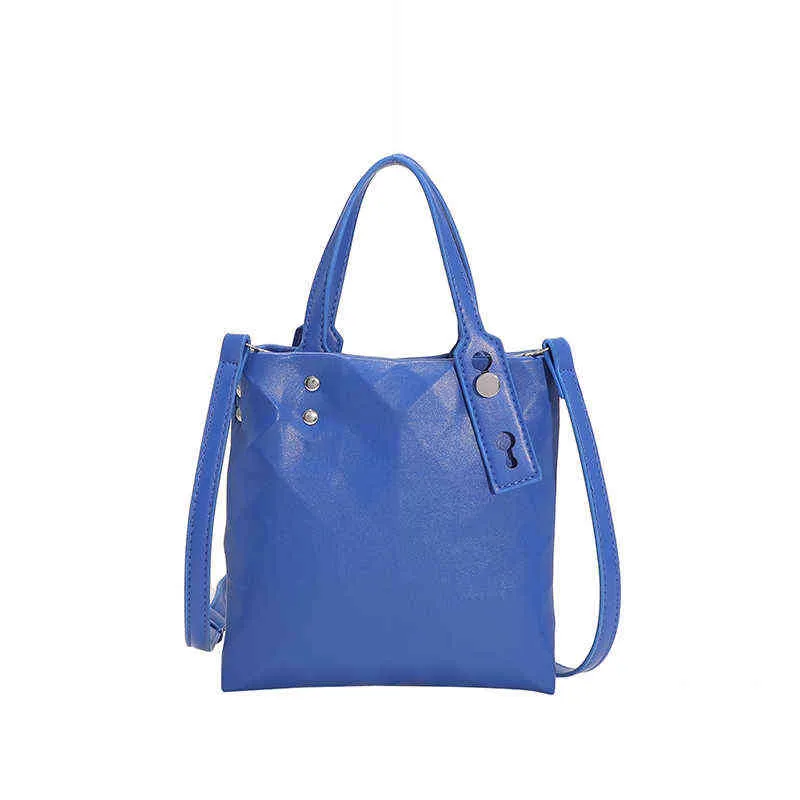 Women's Bags Spring Summer 2022 Trend Luxury Design Handbags for Women Girls Bookbag Shopping Bag Navy Blue Bag for Women G220517