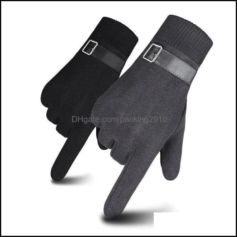 Andere home textiel textiel tuin ll heren winterhandschoenen scherm aanraak warme flinghandschoen mode pluche in dha9k