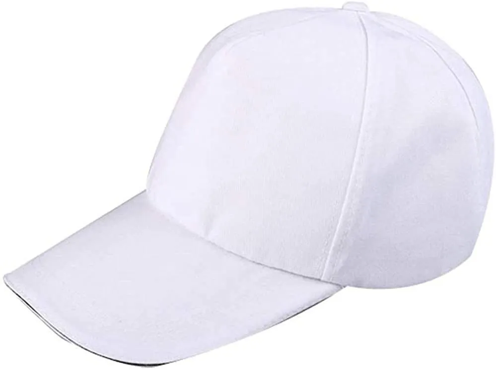 Vanlig blank sublimeringskåpa polyestervärmeöverföring baseball keps hatt med justerbar snapback grossist parti