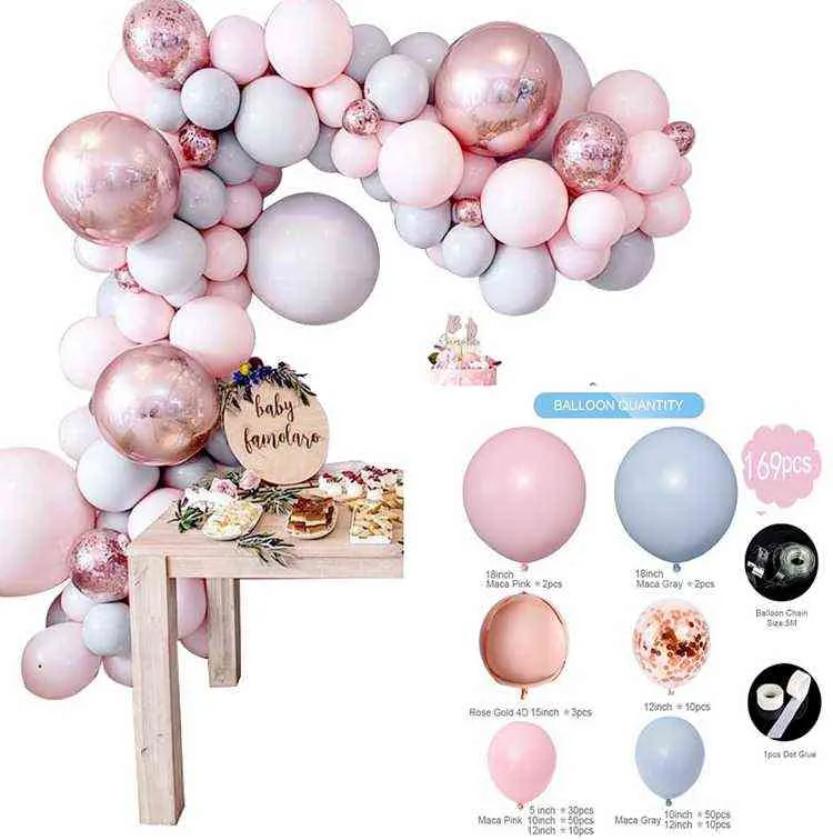 Kit Decorazioni Baby Shower Ragazzo - 131 Pezzi Palloncini Blu E Scatole Con Lettere - Foto 4