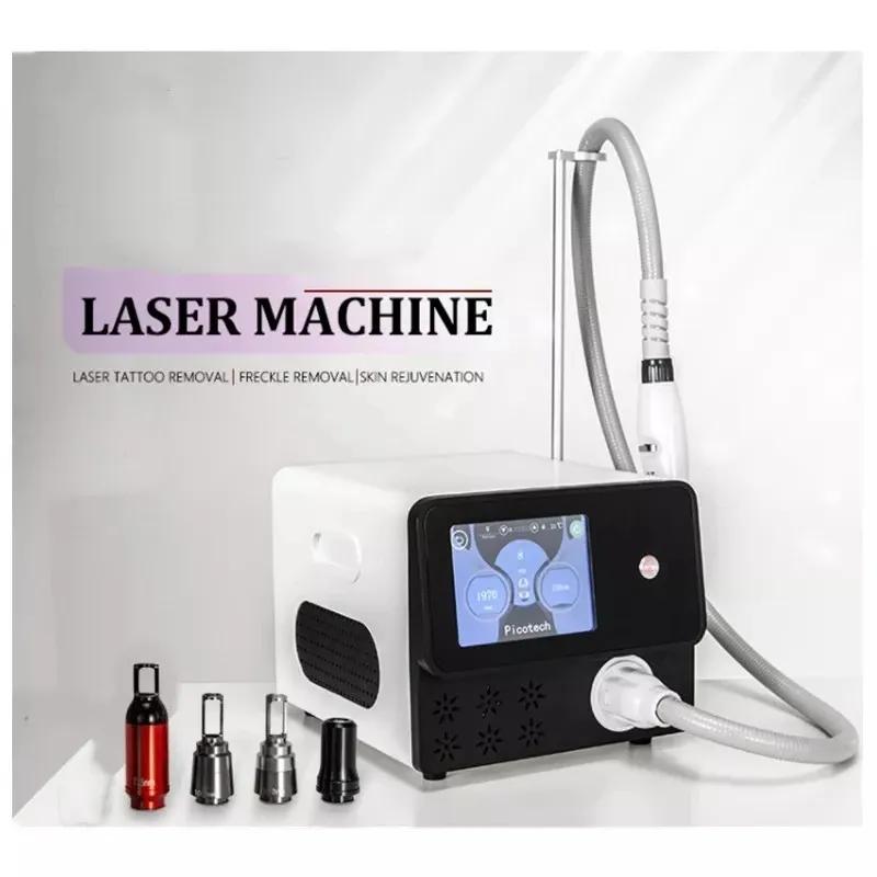 2024 itens de beleza mais recentes 532nm 755nm 1320nm 1064nm Professional Q Switch ND Yag Laser Máquina de remoção de tatuagem a laser de picossegundos para salão de beleza