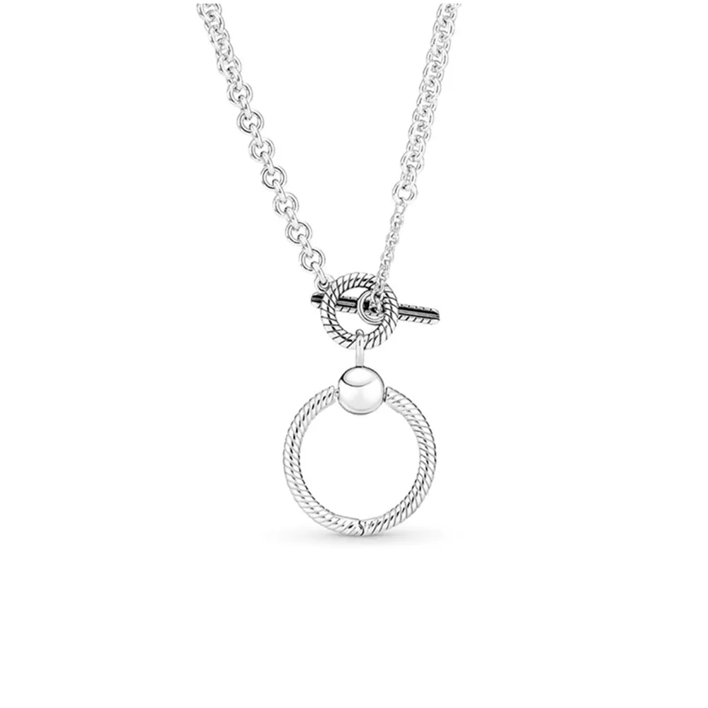 Amazon.com: Pandora Jewelry Thick Cable Chain Necklace for Women - Sterling  Silver - 17.7