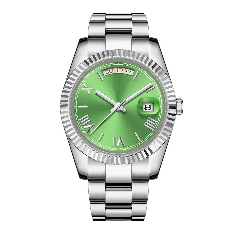 Designeruhr für Herren, grüne Uhr, automatisches Uhrwerk, 316er Feinstahl, wasserdicht, leuchtend, mechanisch, Armbanduhren, Sommer-Outdoor-Bekleidung, Uhren de Luxe-Armbanduhr