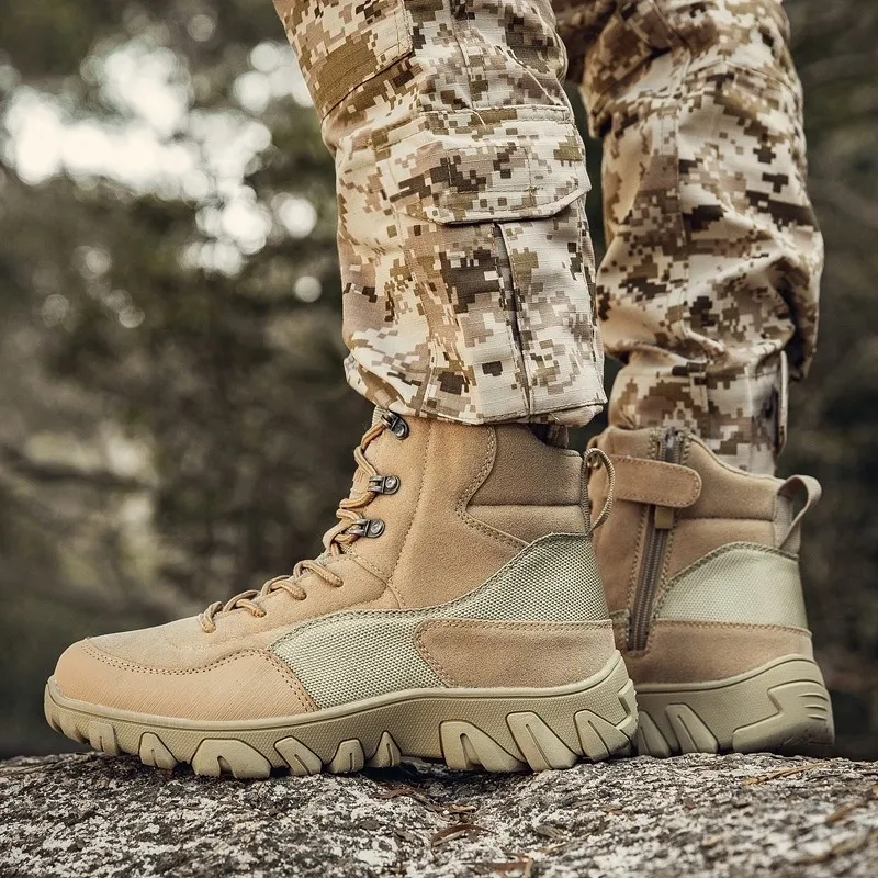 Botas Tácticas Militares Para Hombre, Botas De Desierto Impermeables De  Cuero De Fuerza Especial, Botas De Tobillo De Combate, Zapatos De Trabajo  Para Hombre Del Ejército, Tamaño 3947 210315 De 26,21 €