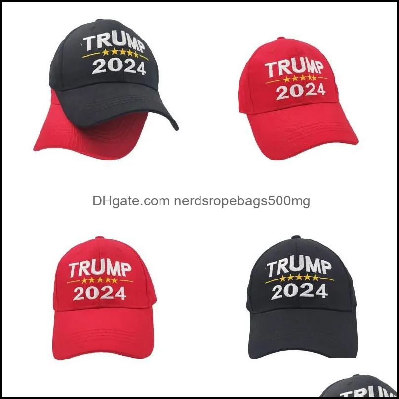 2024 Trump Hat Presidential Election Letters Printed Baseball Caps For Women Sport Adjustable Trump USA Hip Hop Peak Cap Head Wear 1130