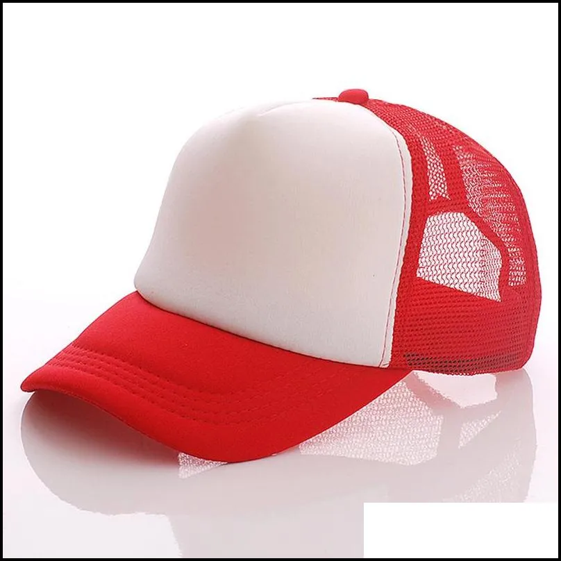 Custom Trucker Hats Printing Logo For Adult Men Women Summer 5 Panels Blank Sun Visor Mesh Baseball Cap Adjustable Snapback