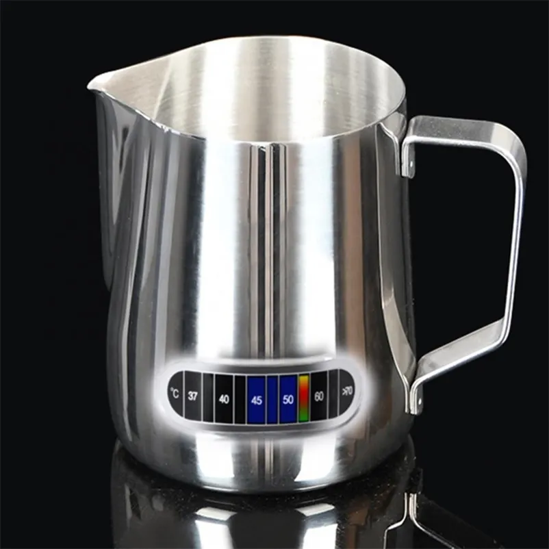 350/600 ml mleka Pitcher Pitcher Kawa Latte Frother Stael Stal nierdzewna Espresso Barista Pot 220509