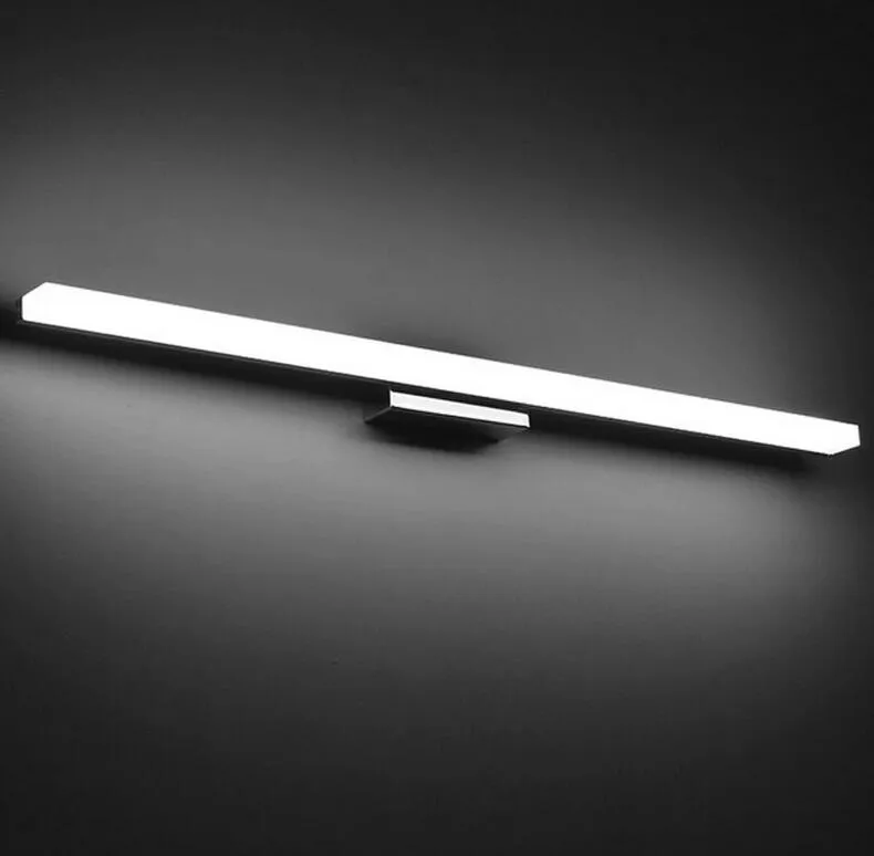 Lampade da parete moderne in acrilico impermeabile per specchi, cosmetici, illuminazione da bagno Luce da specchio a LED più lunga