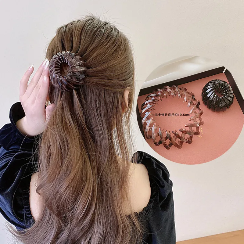 Nieuwe Meisjes Knot Bal Vorm Klauw Clip Lazy Cross Haar Klauwen Paardenstaart Houder Haarspeldjes Haarspeld Nieuwigheid Vrouwen Haaraccessoires