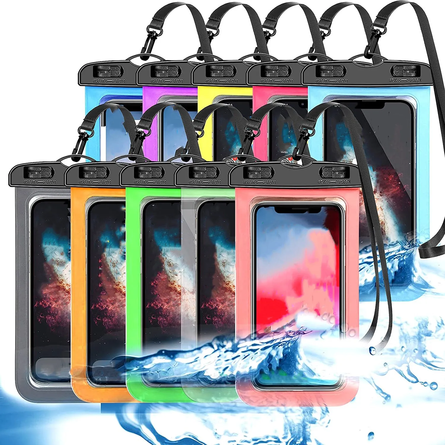 Casos à prova d'água universais bolsa de bolsas secas para celular para celular iphone samsung htc Android Smart Phones