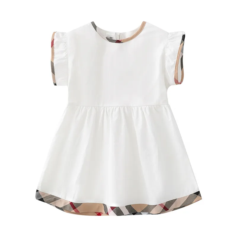 Baby Girls Hobe New Summer Girls Hobe Kids Casual Kids Princess Dress Children Vêtements pour 1 à 6 ans