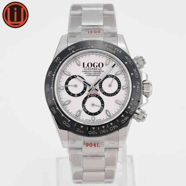 uxury watch date gmt mens lyx es wristeshigh-end watch 4130 rörelse timing funktion 904l stål 116500ln lyx