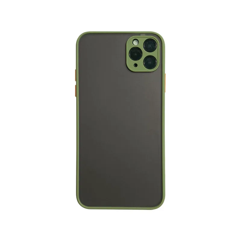 Custodie per telefoni antiurto per armature opache per iPhone 14 13 12 11 Pro Max XR XS X 7 8 Plus SE Mini paraurti in silicone di lusso Cover per PC trasparente