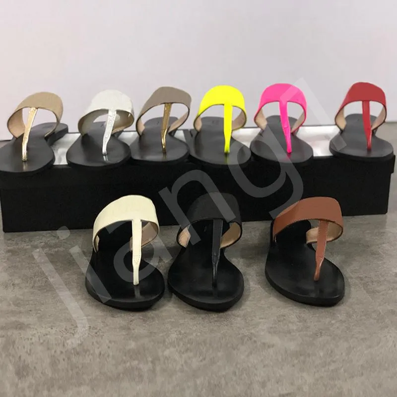 High Quality 2022 designer slides Women slippers flip flops Leather WomenG sandal with Double Metal Black White Brown G' Summer Beach Sandals bee#122