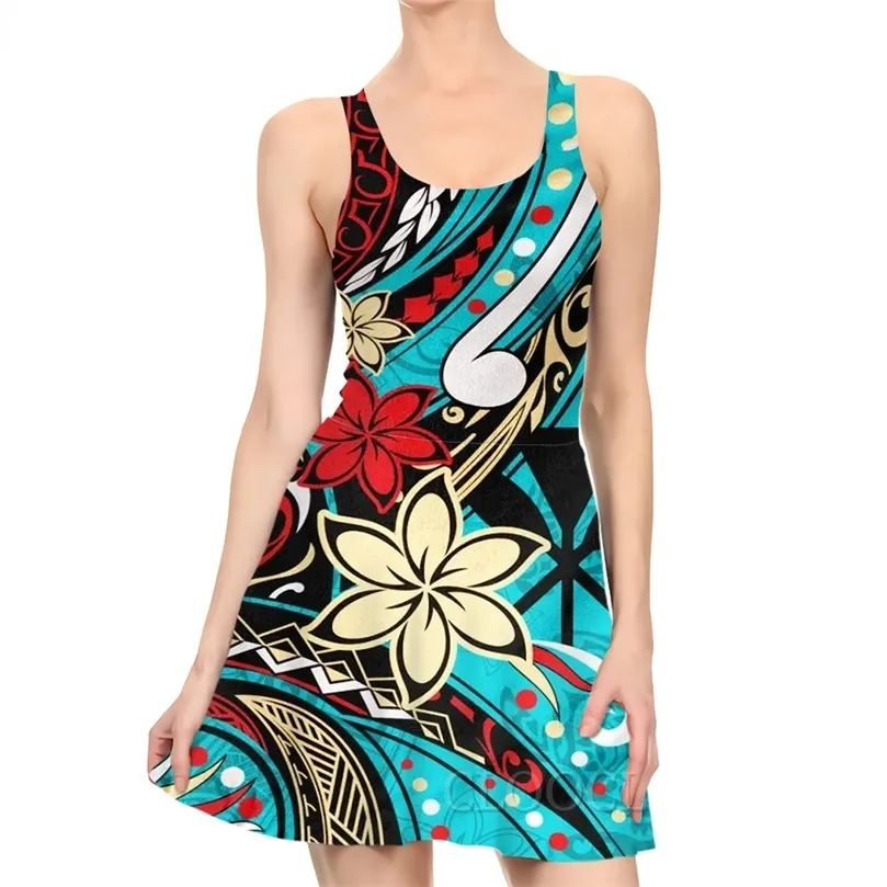 ファッションカジュアルハワイポリネシアティアンカメドレス