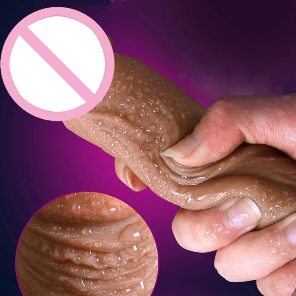 Strapon Silicone Gode Réaliste Grand Phallus Énorme Pénis En Caoutchouc Avec Ventouse Adulte sexyy Jouets Pour Femme Lesbienne