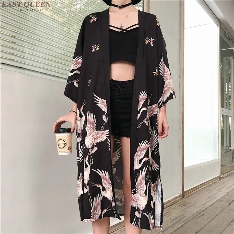 Kimono cardigan Womens tops and blouses Japanese streetwear women tops summer long shirt female ladies blouse women clothes T200113