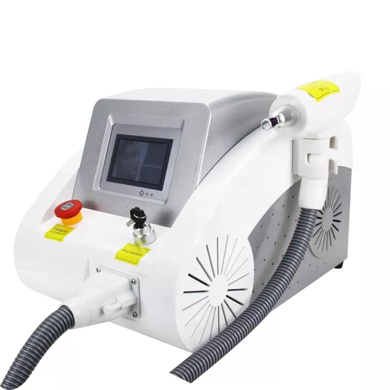 Q Switch ND YAG Laser Machine 532nm 1064nm 1320nm Tatuering Pigment Borttagning Ögonbryn Remover Kolskalning Ansiktsvitning