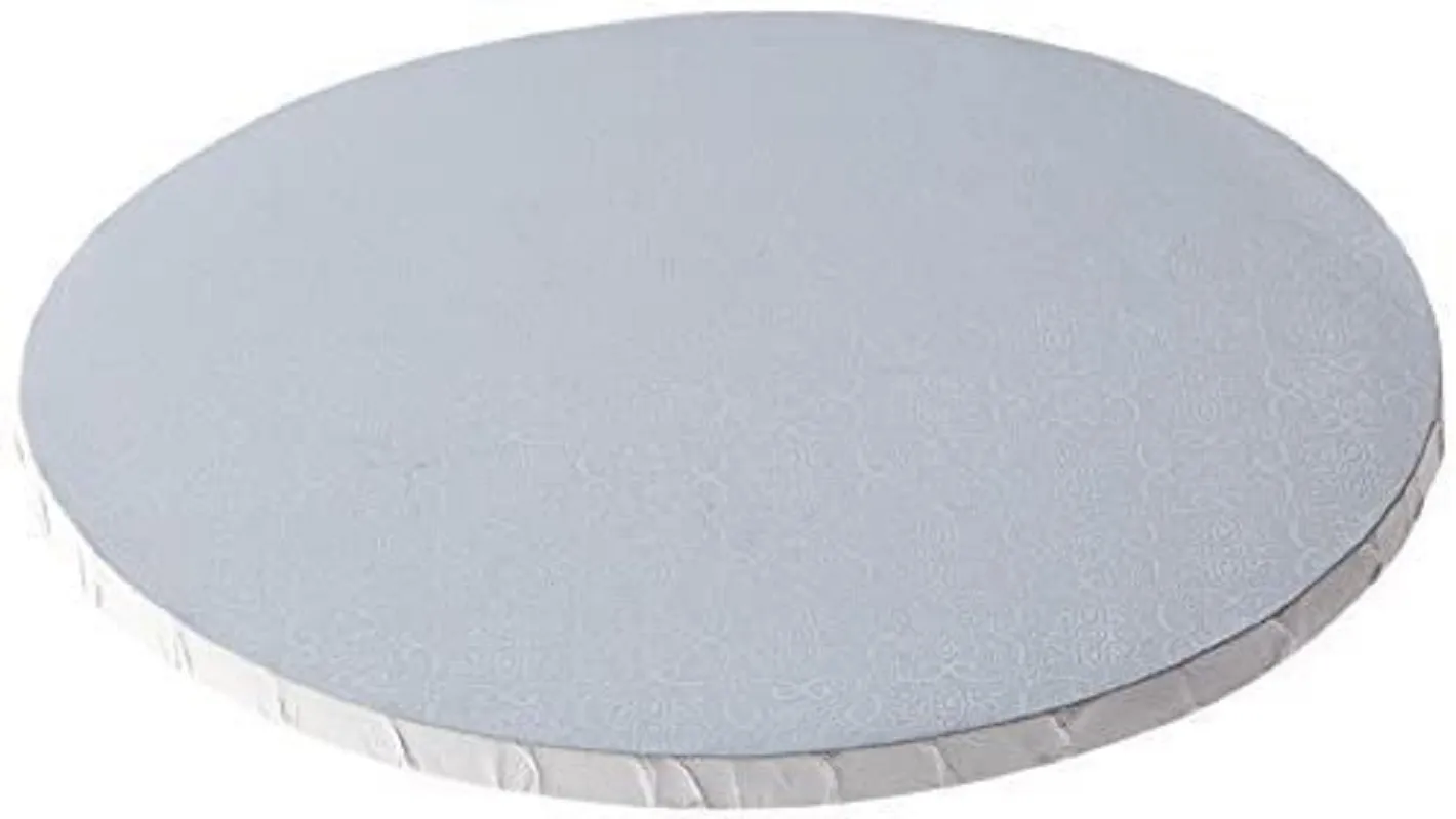 Cake Tools Cakes Cardboard Round Silver Thick Corrugated Cake Drums