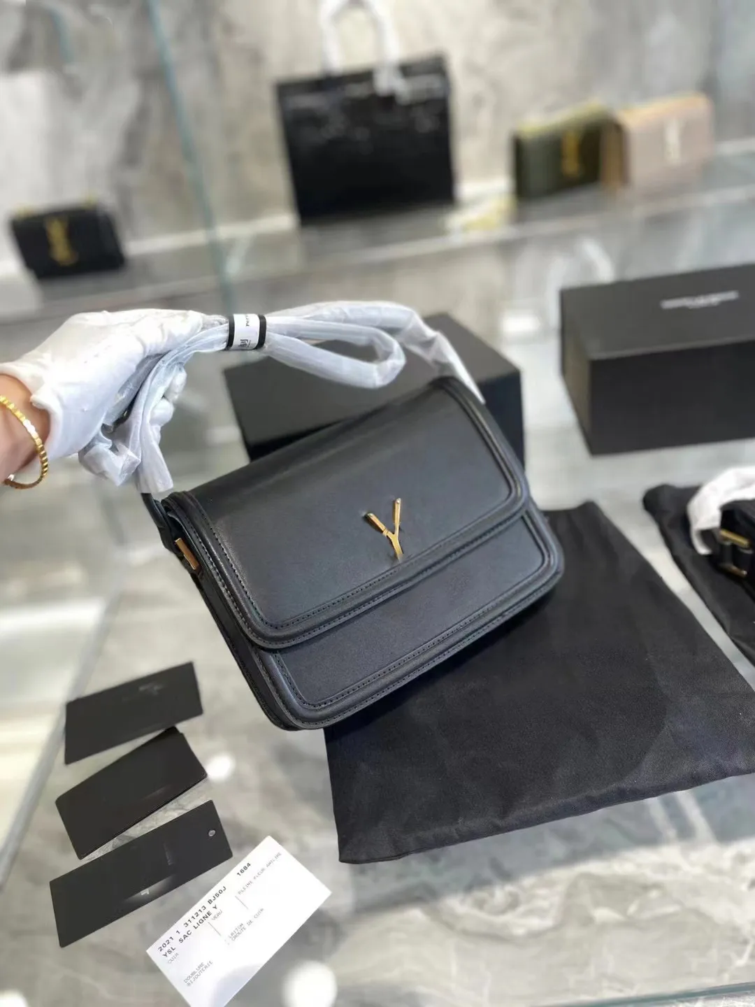 2022 Последняя сумка Y-Bag Five Color Tofu выглядит как звезда с той же косой кросс-брендом