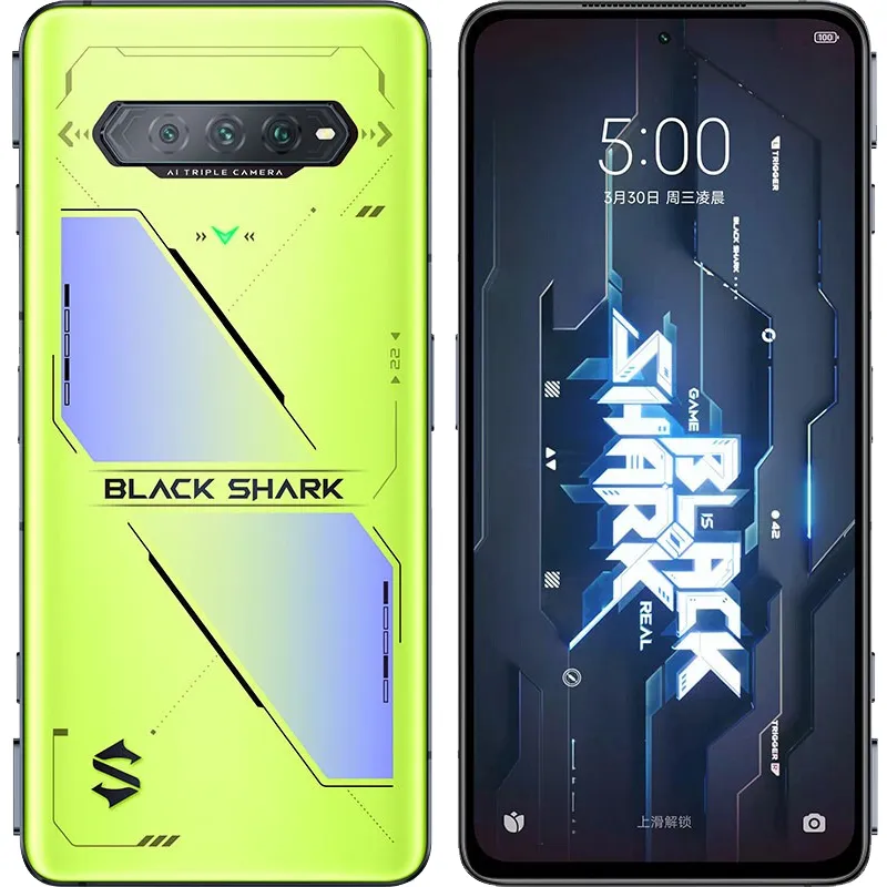 Original Black Shark 5 RS 5G Mobile Phone Gaming 8GB 12GB RAM 256GB ROM Snapdragon 888 Plus Android 6.67" E4 Full Screen 64MP AI NFC Face ID Fingerprint Smart Cellphone