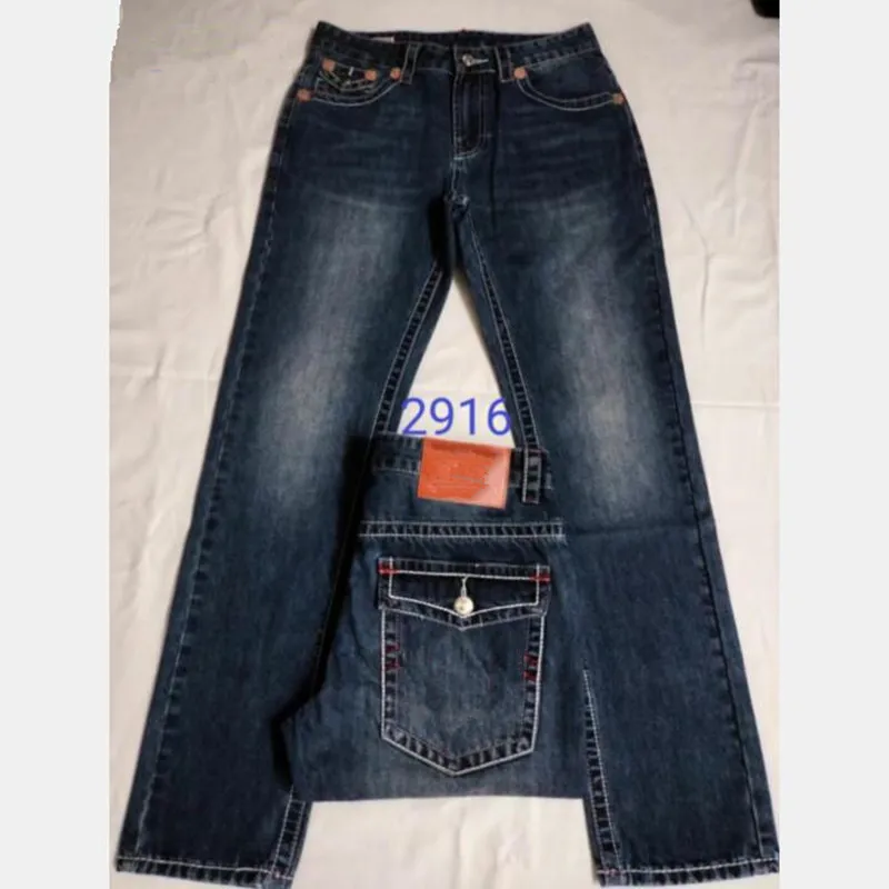 Modieuze broek met rechte pijpen 18ss Nieuwe echte elastische jeans Heren Robin Rock Revival Jeans Crystal Studs Denim Broek Designerbroeken Heren 291