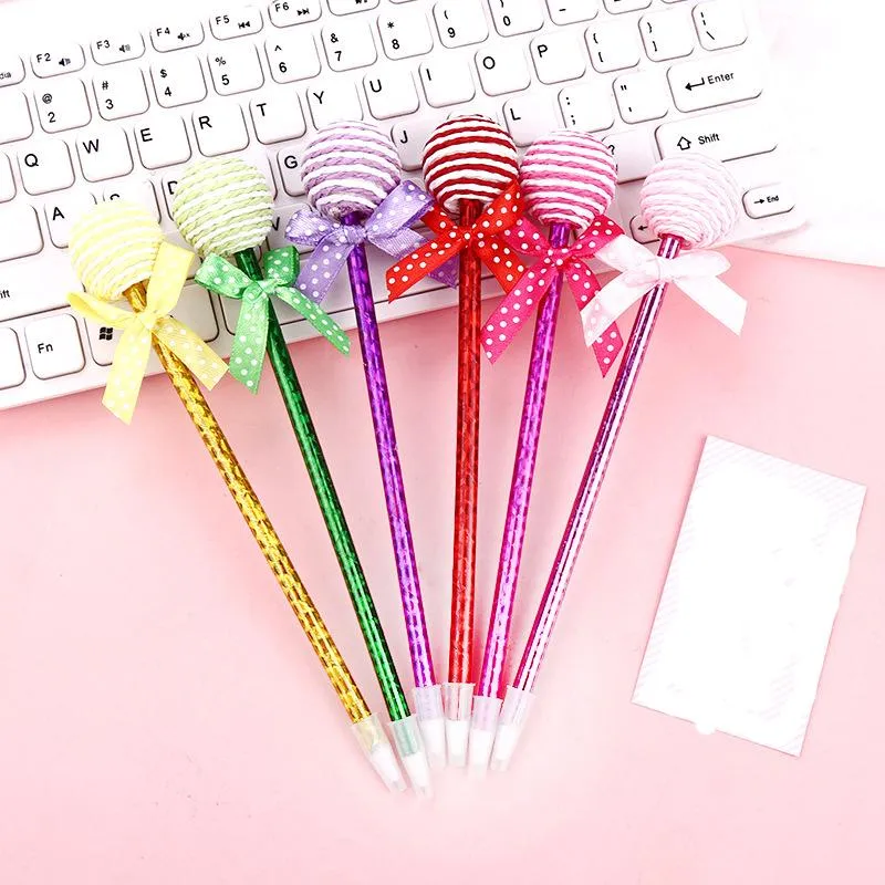 The latest Lollipop Lovely Ballpoint Pen Creative Stationery Office Learning Pen Personality Smalls  Small Gifts For Friends