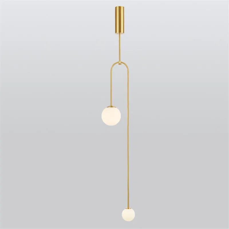 Hanger lampen Noordelijke moderne ontwerper woonkamer glas hangende mode eenvoudige slaapkamer bed g9 led lights verlichtingsbevestiging