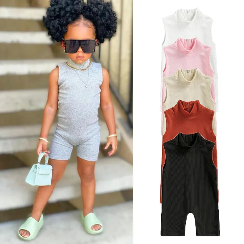 Monos De Verano Ropa Para Ni as Peque as Mono Acanalado Para