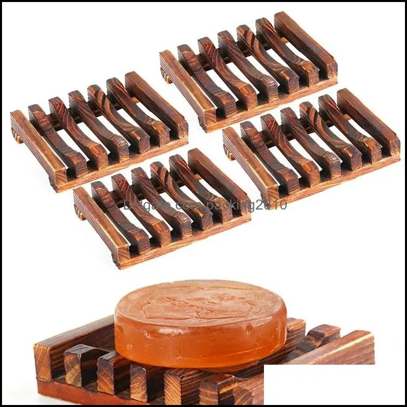 wood soap dish soaprack wooden charcoal soaps holder tray bathroom shower storage support plate stand customizable wll879