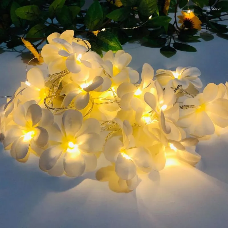 Cadenas LED 1.5m/3m Flower Light String Decoración de bodas Luces de hadas de Navidad Garland decorativa Ligero