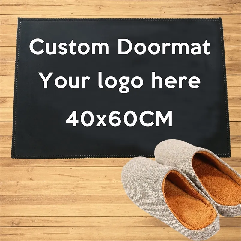 Custom Doormat Entrance Welcome Mats Hallway Doorway Bathroom Kitchen Rugs Floor Carpet All Color 220607