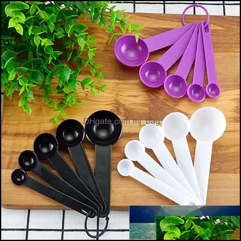 5pcs Multi Purpose Spoons/Cup Measuring Spoon Tools Cooking Baking Accessories Plastic Handle Kitchen Gadgets