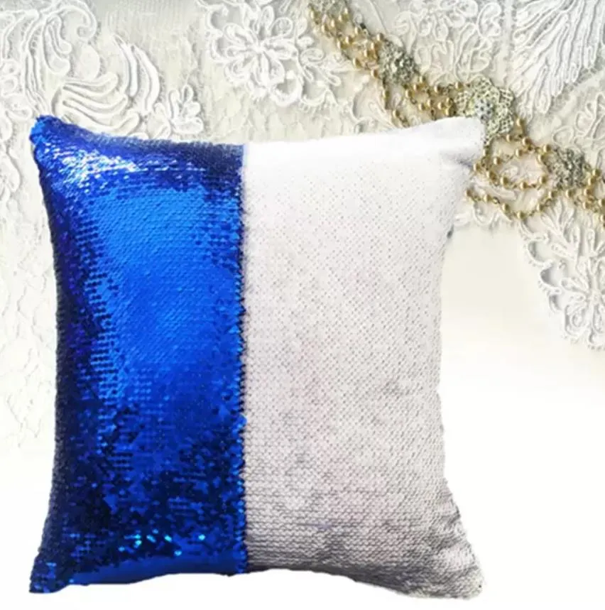 pillow case 11 color sequin mermaid cushion cover magical glitter throw home decorative car sofa pillowcase 40*40cm