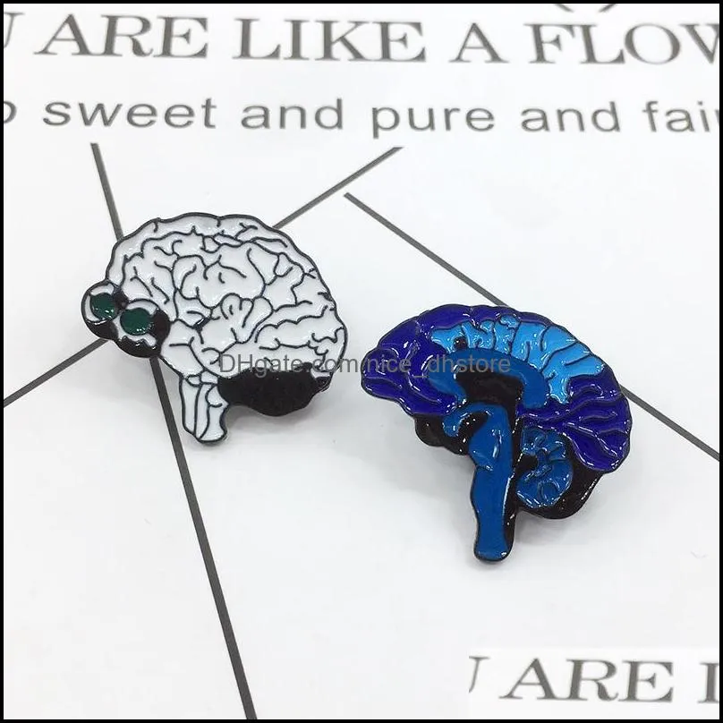 human organs pins brooces anatomical brain neurology heart lung badge brooch for women men lapel pin jewelry