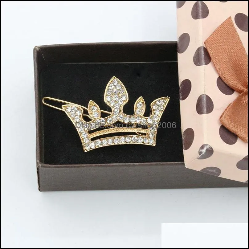 crown brooches pins high quality fashion jewelry christmas brooches eye-catching exquisite crown brooch carshop2006