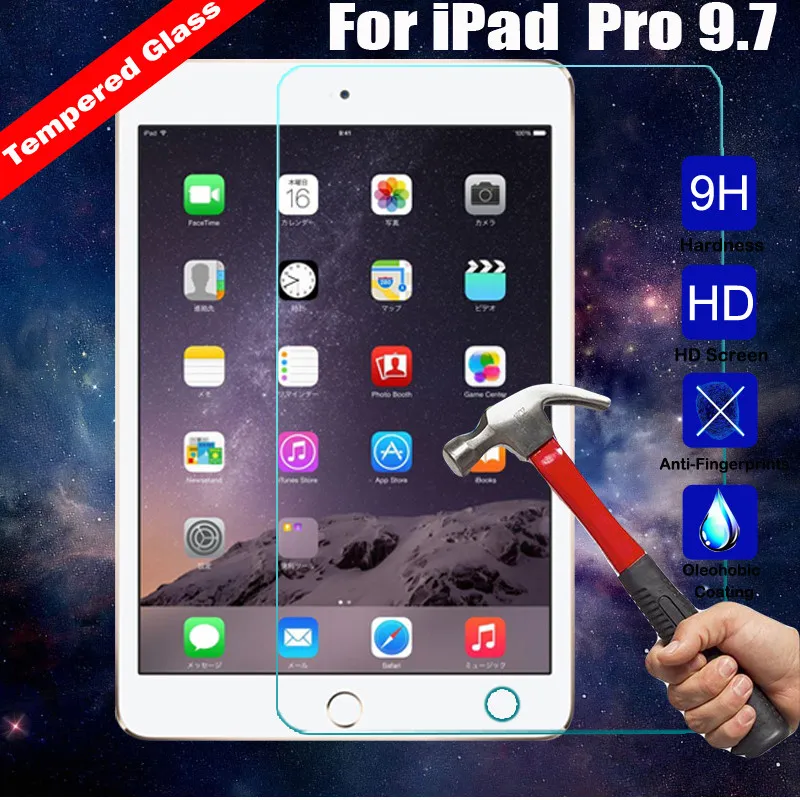 9H 2.5D 0.3MM Toughened Tempered Glass Screen Protectors For iPad Air 2 9.7 10.2 10.5 inch Explosion-Proof Tablet PC Film Clear Screen Protect Pro 11 12.9 with retail package