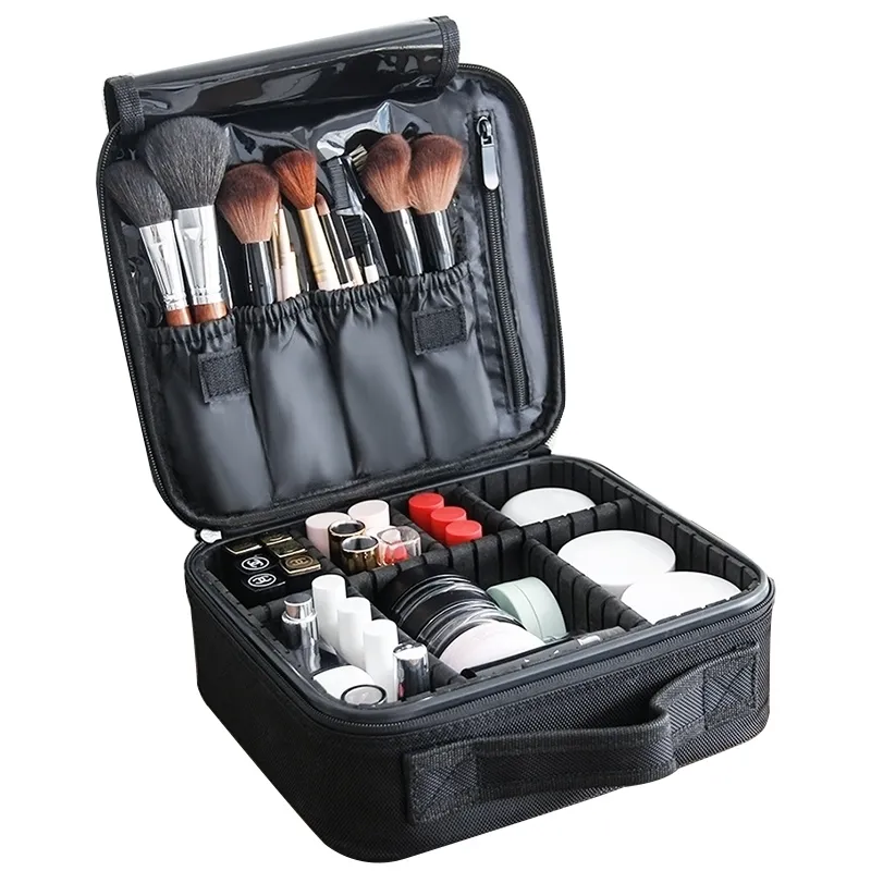 Sacs de maquillage imperméables Ox Grande capacité Sac cosmétique Femmes Organisateur de voyage Maquillage Sac Case Trousse de toilette professionnelle Y200714