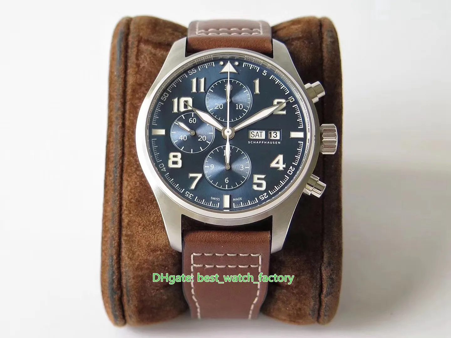 ZF Maker Super Quality Klockor 6 Stil 46mm Pilot Top Gun IW371815 IW500916 Kalender Cal.51111 Rörelse Mekanisk Automatisk Mäns Klocka Mäns Armbandsur