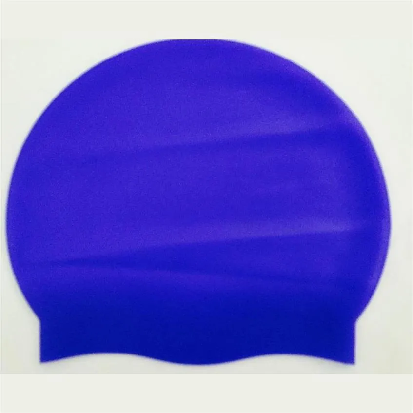 Pool & Accessories Kids Unisex Fashion Soft Silicone Round Solid Ear Protection 50g Children Swimming Cap282B