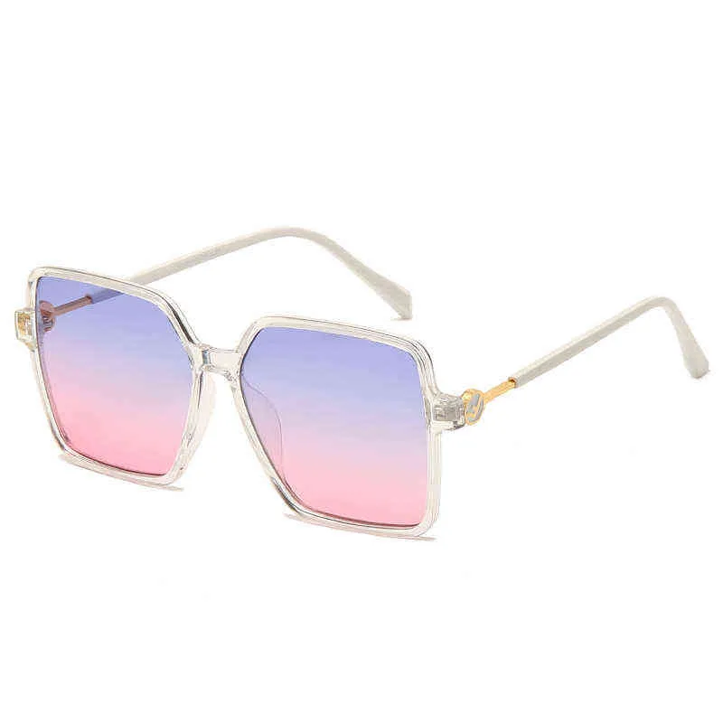 Sunglasses Sunglasses Designer f Accessories Metal Frame Glasses Personalized Fashion Men's and Women's Plain Square