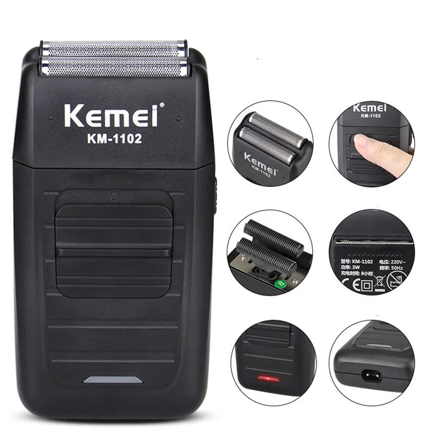 Kemei Electric Razor Shaver Face Care 다기능 전기 면도기 면도기 남성 Barber Trimmer 충전 가능 5206E