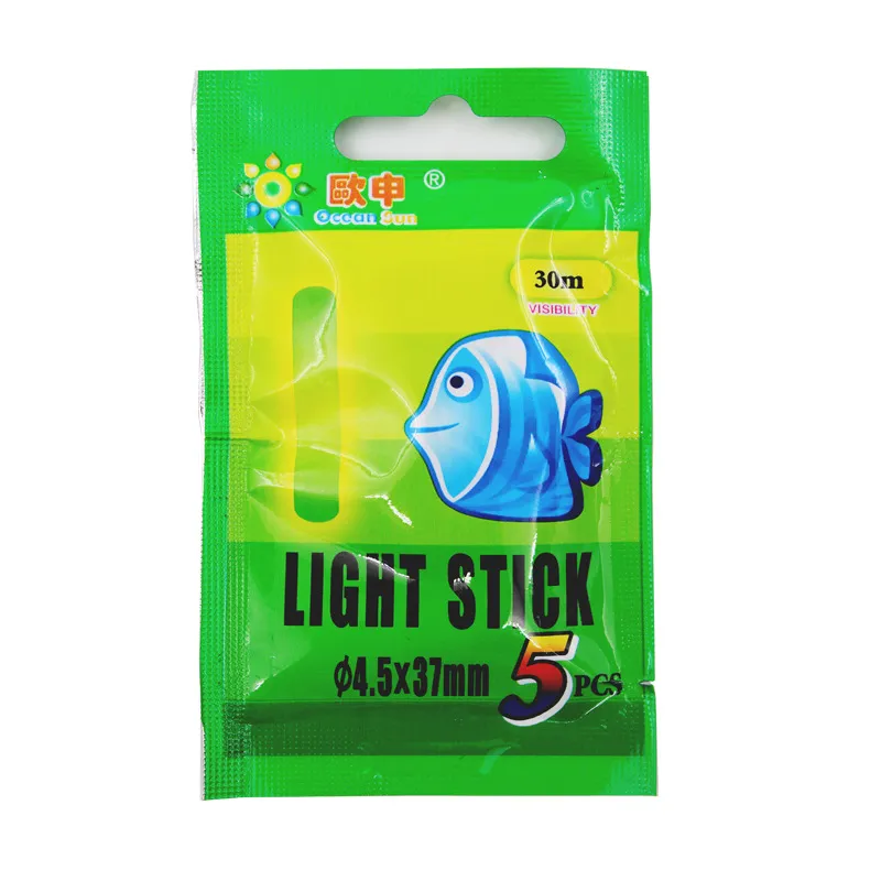 Accessoires de pêche 5 pièces bâton lumineux lucioles Fluorescent Lightstick nuit flotteur tige lumière sombre lueur g outil de matériel