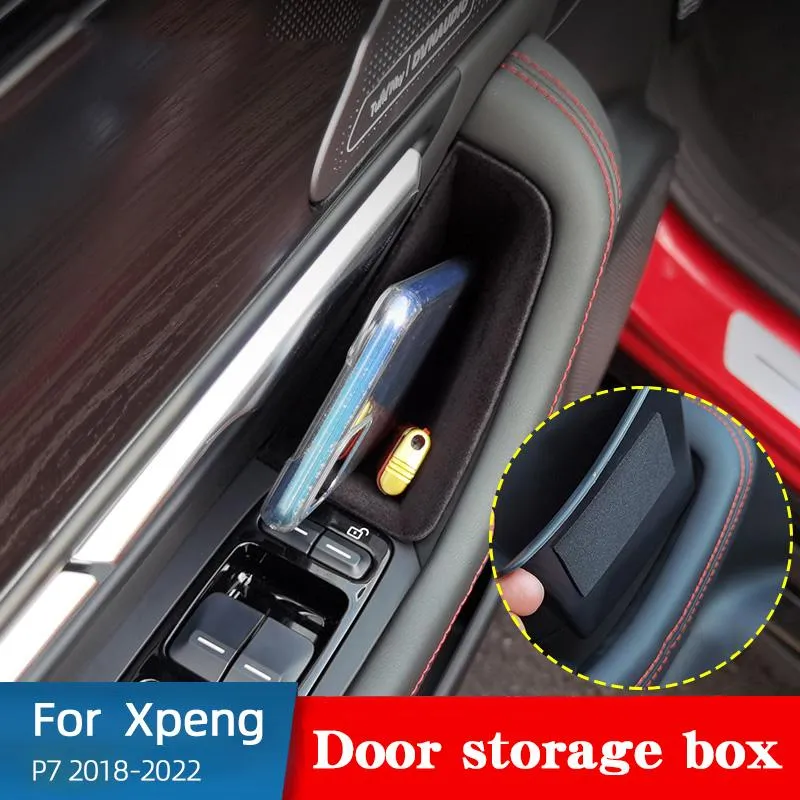 Car Organizer Door Storage Box For XPeng P7 2022-2022 Multifunctione Container Holder Tray Decorative Accessories 1pcs