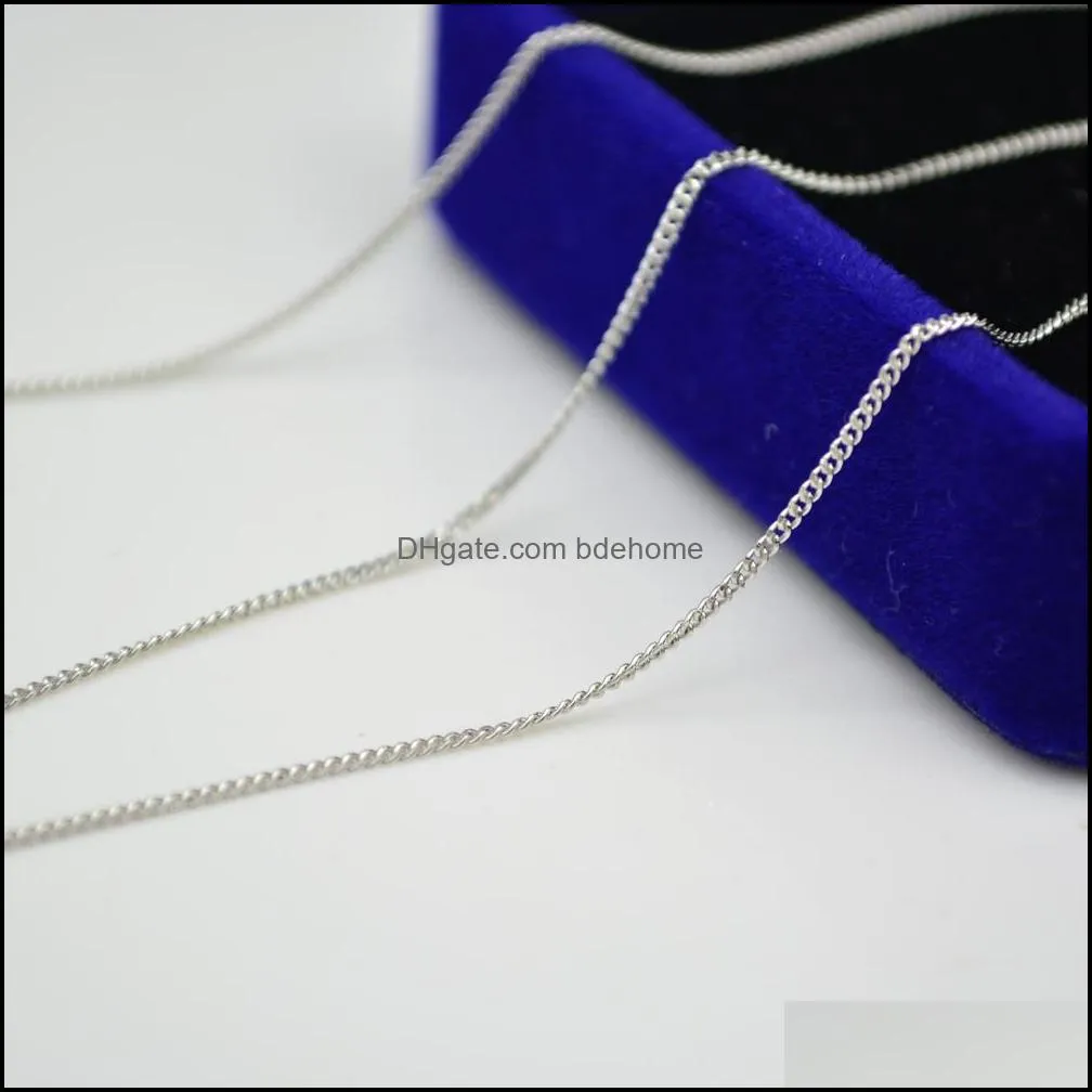 Factory direct sales S925 Sterling Silver Chains women`s side chain silver for jewelry diy high quality accessories wholesale