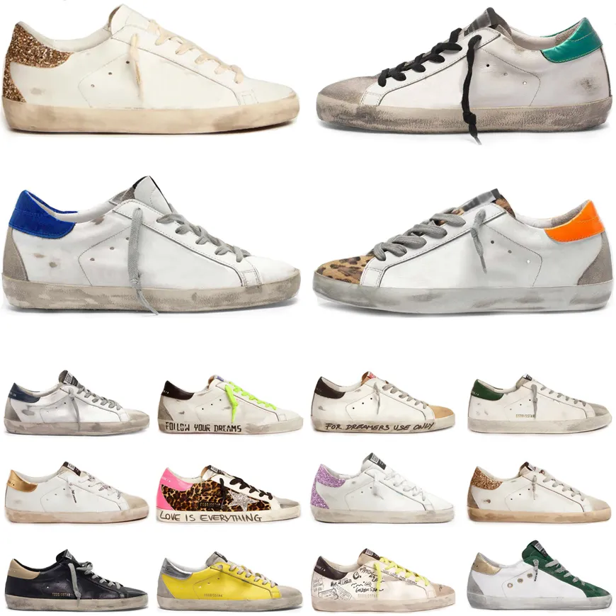 Nieuwe Top kwaliteit Vuile schoen Golde Ster Mannen Designer Sneakers Sterren Casual Classic Do-oude Dubbele hoogte Bottom Trainers Vrouwen Man Sneaker Casual schoenen 36-45