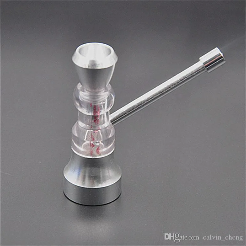 Metal pipe Mini water bongs newest bubbler smoking wid dry herb Vaporizer tobacco torch butane 