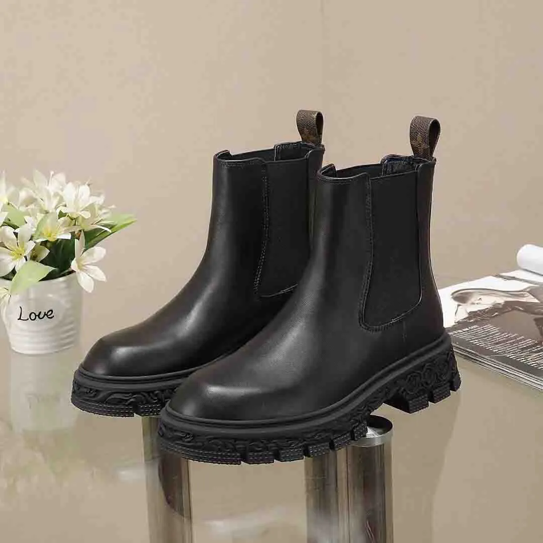 Elegant Luxury Brands Woman Ankle Boots Shoes Platform Sneakers Casual