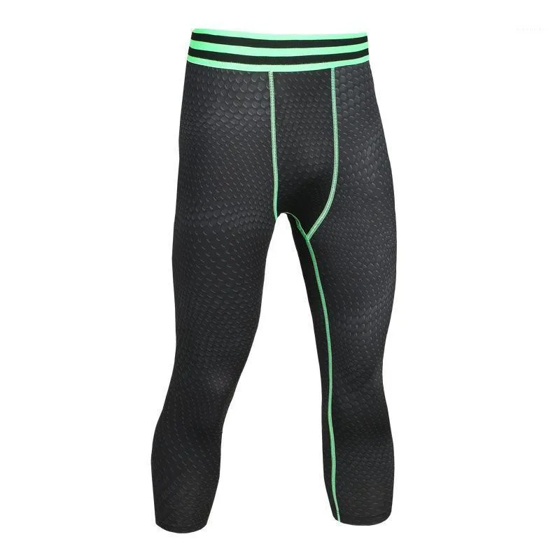 Pantalons pour hommes 2022 Leggings hommes séchage rapide respirant élastique maigre mollet longueur mâle Compression Fitness impression 3D Joggers pantalon